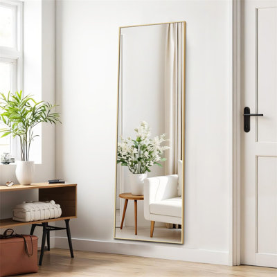 Rectangular Full Length Mirror, Gold
