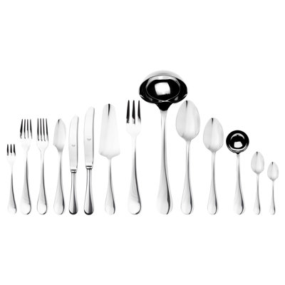 Ensemble de couverts Brescia (configuration S) - 113 pièces - Acier inoxydable