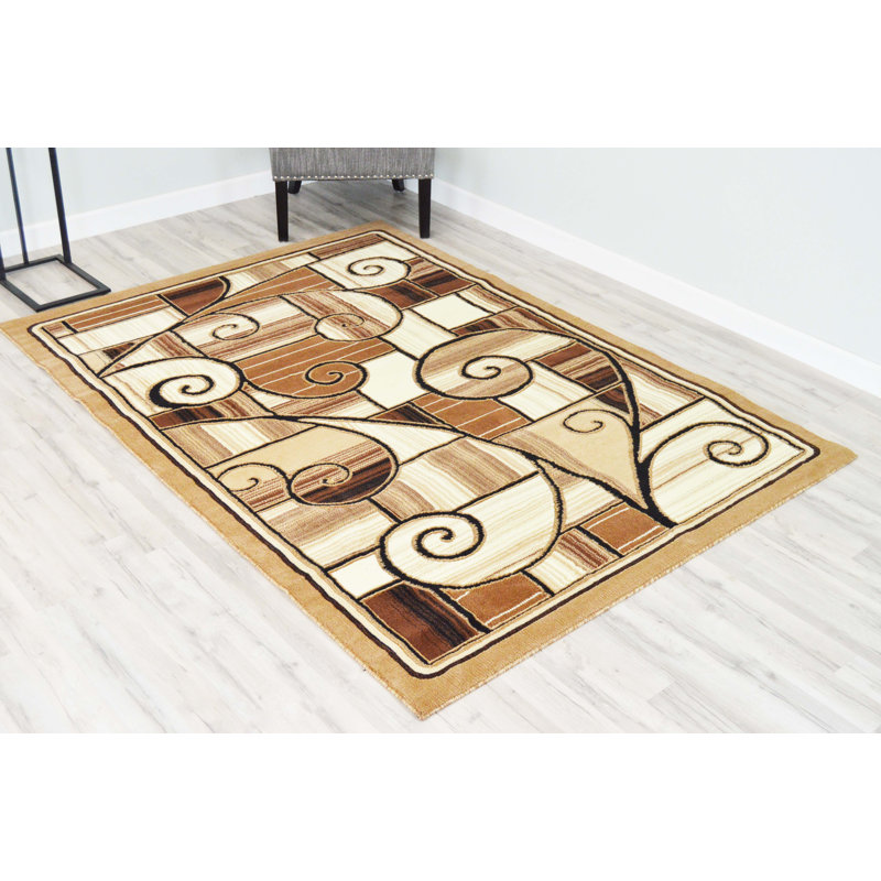 Cosper Abstract Indoor Rug, Rectangle 5' x 7'