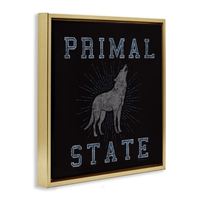 Art mural sur toile Primal Wolf State par Spirit Animals / Life Is High