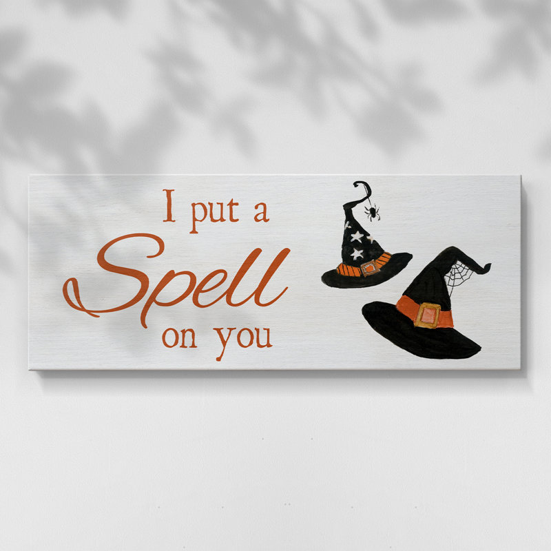 «Put A Spell» - Toile tendue avec châssis - Prêt à accrocher, H 20 po x l 50 po