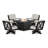 Braxton 5-Piece Deep Seating Swivel Conversation Set with Fire Pit Table-68603217-128126266