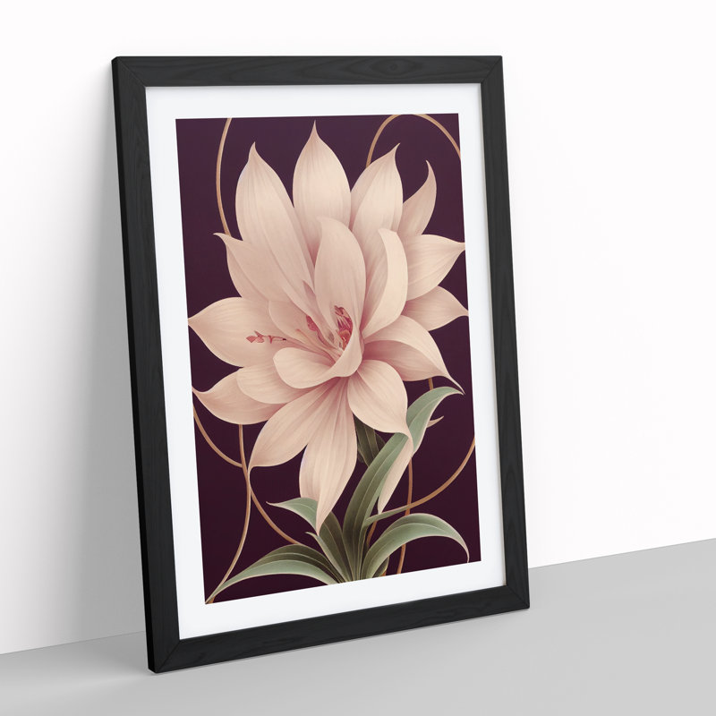 Awe Inspiring Flower - Wall Art, Black Framed, 64cm H x 46cm W x 2cm D