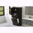 Tall Storage Cabinet with Two Laundry Baskets and Drawer - Black-1333248165