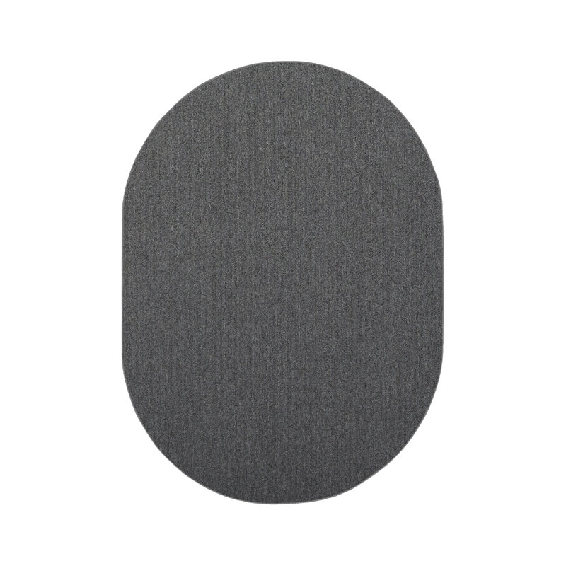Furnish my Place Modern Indoor/Outdoor Commercial Solid Color Rug - Pet and Kids Friendly Rug, Stain Resistant, Floor Carpet for Living Room & Hallway, Wedding - Grey
