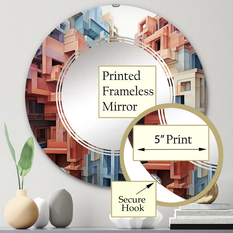 Zoniet Circle Mirror, 24" x 24"