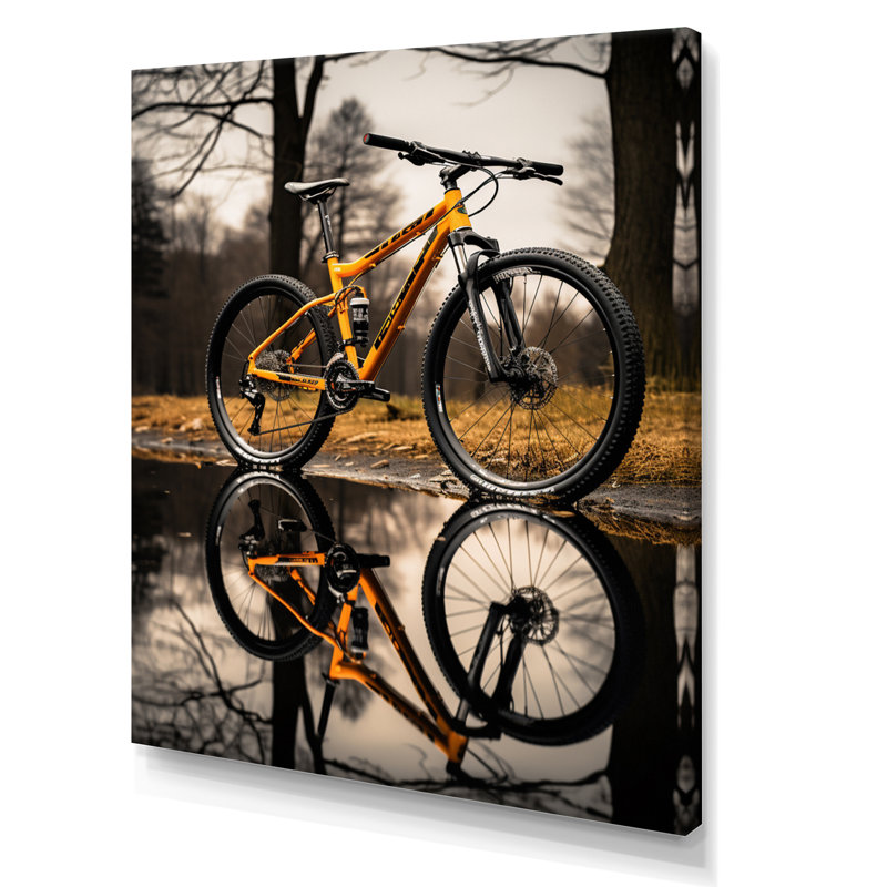«Janyhia Bicycle Bicycle Reflections I», reproduction d'art sur toile, H 20 po x l 12 po x P 1 po, Toile tendue