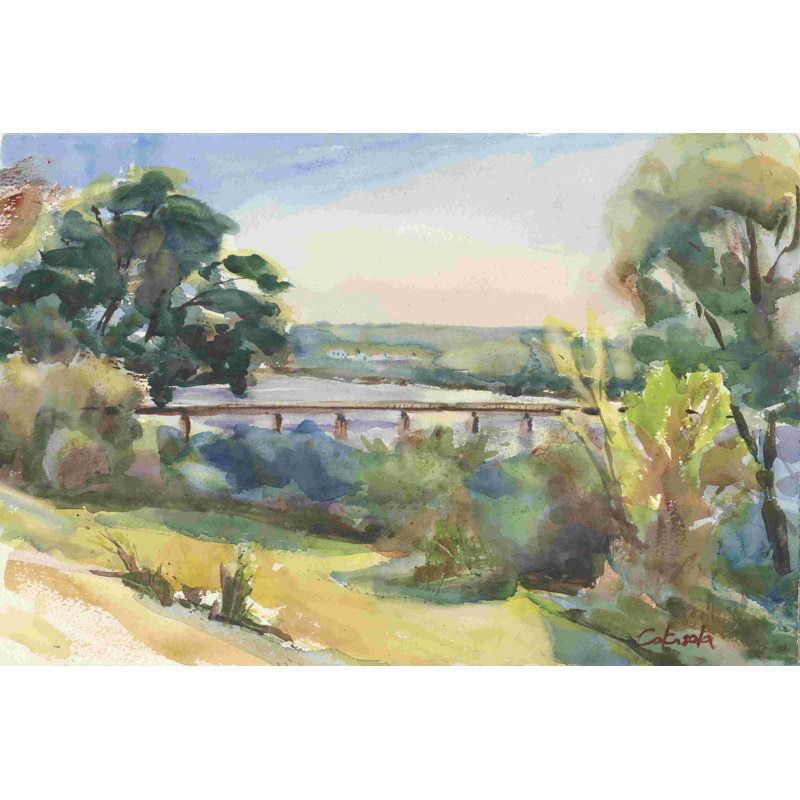 Pont du Connecticut River Railroad, 8" H x 12" W x 1.25" D
