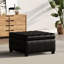Chic rangement en similicuir avec capitonnage élégant - l 29,96 x P 18,07 H