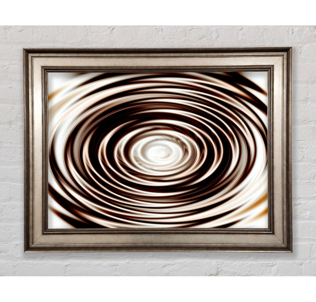 Gerahmtes Wandbild Perfect Chocolate Ripple