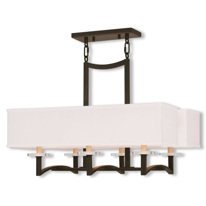 Amenia 6 - Light Kitchen Island Pendant, Olde Bronze