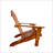 Comfortable Foldable Adirondack Chair For Indoor And Outdoor Use, Solid Wood Construction With Wide Seat And Armrests