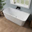 67' Wall-Mount Acrylic Bathtub Deep Soaking Bathtub