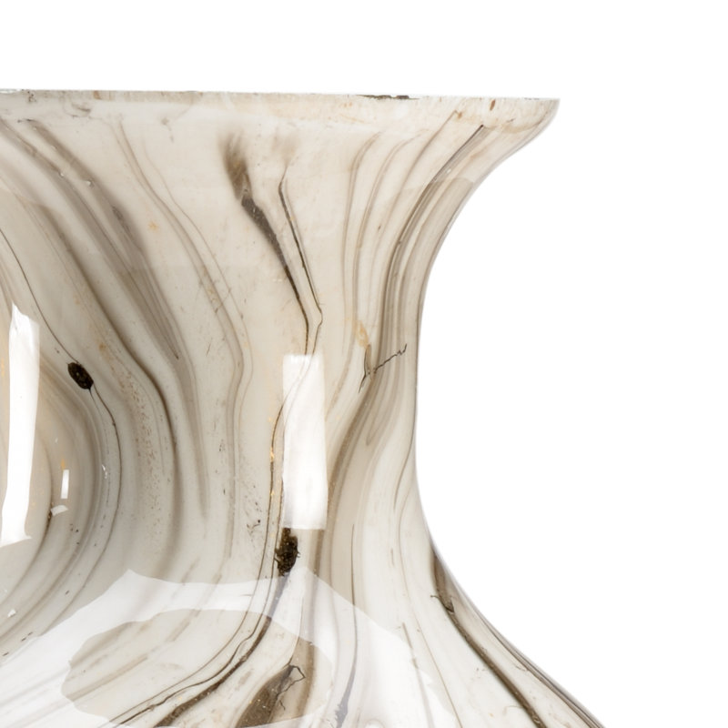 Calacatta Glass Table Vase