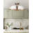 DAXTON 20 In. 3-Light 60-Watt Contemporary Matte White Semi-Flush Mount With Matte White Metal Shade