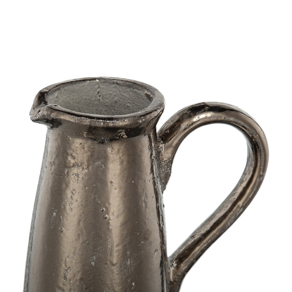 Libra Ceramic Decorative Bottle, 11" H x 6.7" W x 4.5" D