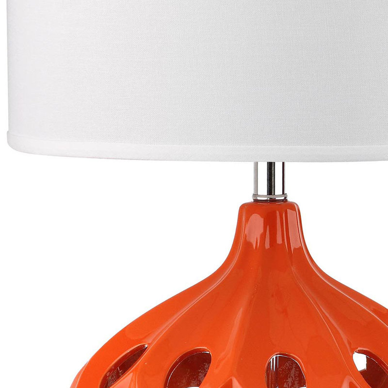 Faticanti Ceramic Table Lamp, Orange