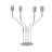  2 Piece Aluminum Tabletop Pillar Set