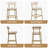 Bar Stools Set Of 2, Counter Height Bar Stools With Back And Metal Legs, High Top Island Chairs With Footrest, Sherpa Tall Kitchen Housel Boucle-976240577-976240580