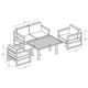 Smith 4 Piece Sofa Seating Group with Sunbrella® Cushions