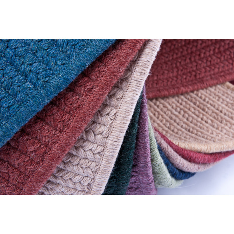 Tapis gris tressé Mcclary, Rectangle 5 pi x 8 pi