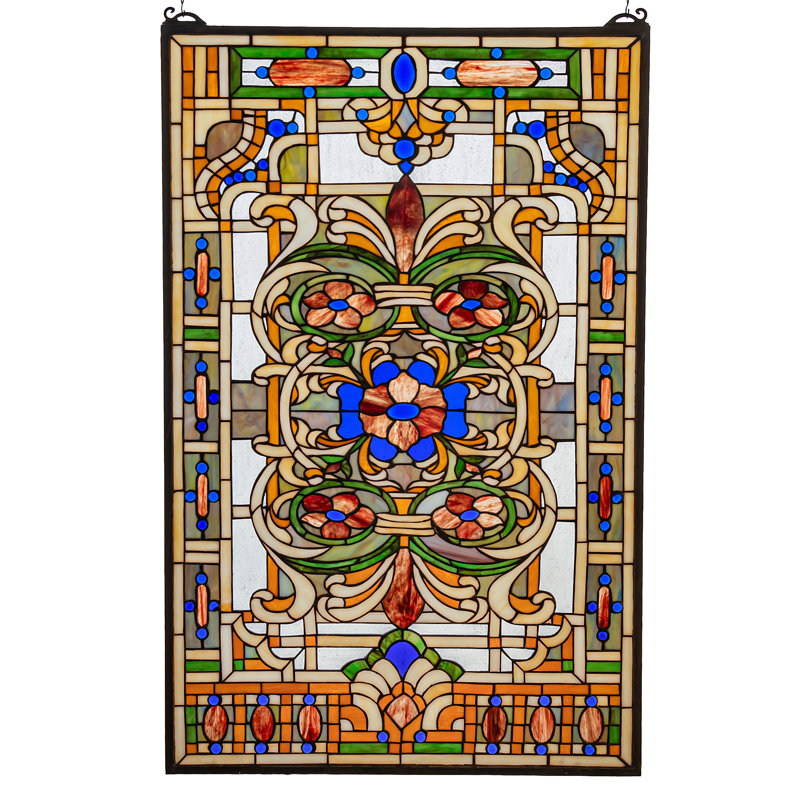 Plants & Flowers Stained Glass Panel