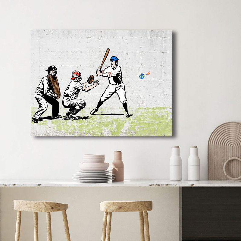Worth A Home Run? by Masterfunk Collective - Wrapped Canvas Print, 70cm H x 100cm W x 4cm D
