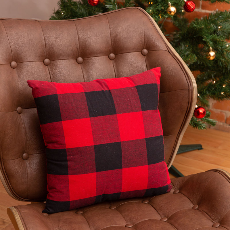  Buffalo Check Square 100% Cotton Pillow Cover & Insert