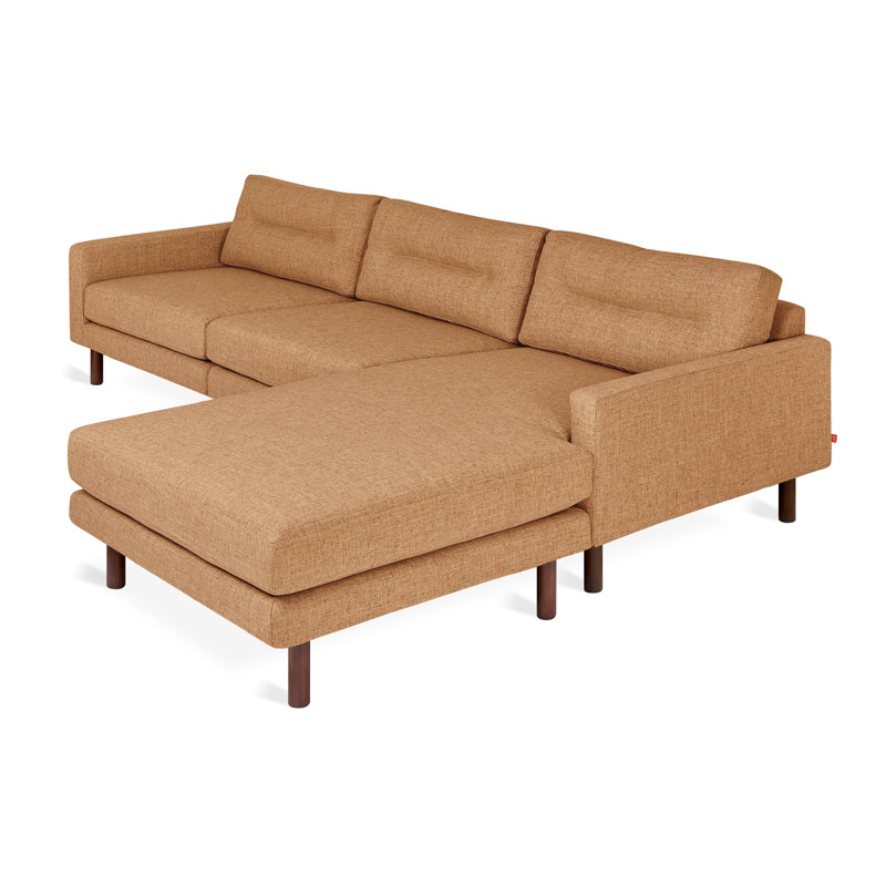 Miller Bi-Sectional, Caledon Amber Polyester Blend