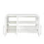 Armoire de rangement murale blanche 35,43 "avec portes, armoire de rangement moderne avec tablettes