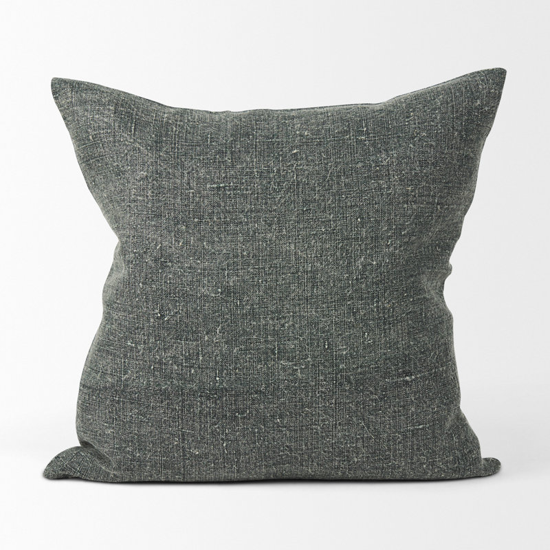 Housse de coussin carré en lin Jack, Vert