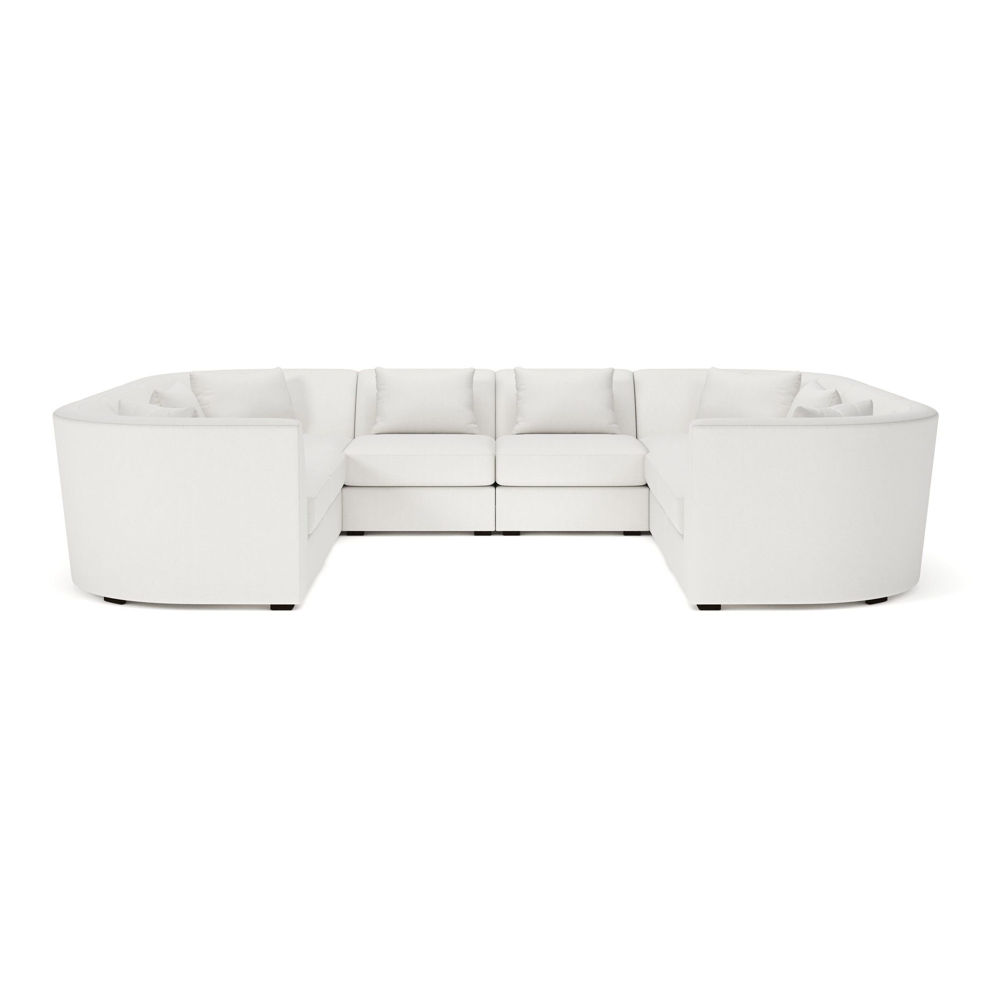 Krista 8-PC Curved Modular Sectional, Macarena Beige