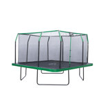 Machrus Upper Bounce 12 x 12 FT Square Trampoline Set with Premium Top-Ring Enclosure and Safety Pad