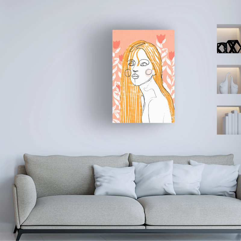 Art sur toile, «Bolic Treechild The Tulip Girl», H 24 po x l 16 po
