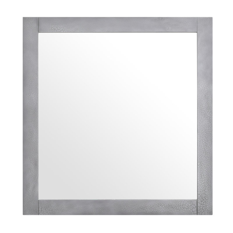Halden - Modern Grey Crackle Mirror