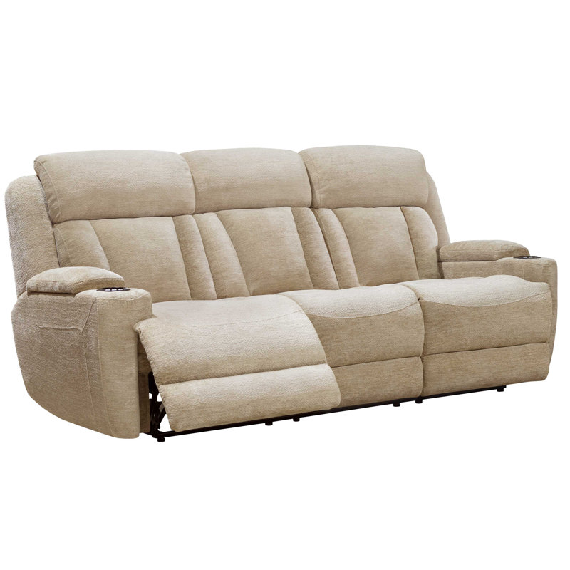 Ensemble de salon 3 pièces Pul, Fauve chanceux, 3 Pieces: Sofa, 2 Recliners