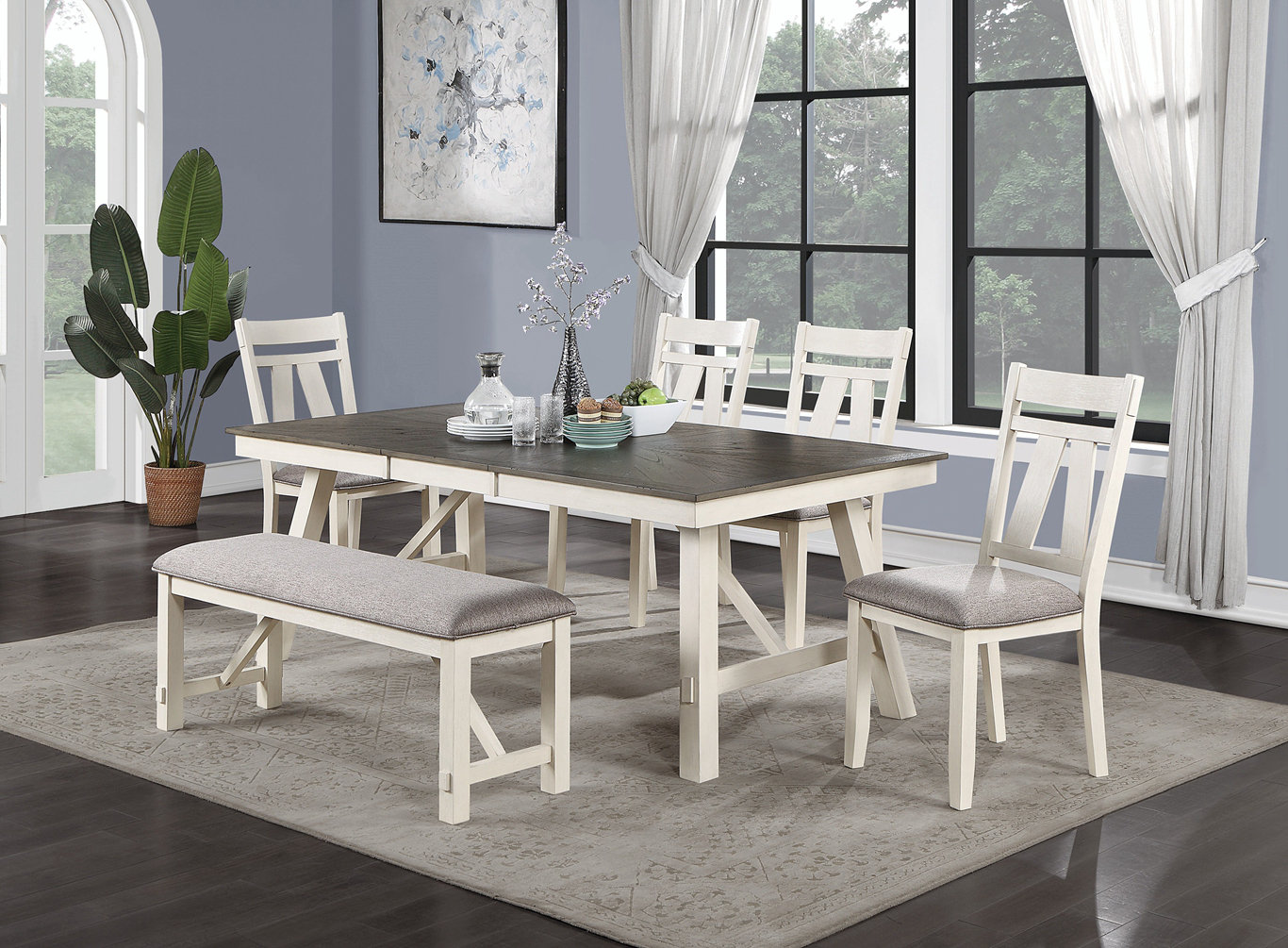 August Grove® Calbert Solid Wood Dining Table - Wayfair Canada