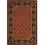 Tapis rouge / noir en laine 9 pi 10 po x 13 pi 6 po Silke