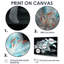 Photo moderne lys en verre blanc et bleu I - salon art mural lys-1749625636-1749625635