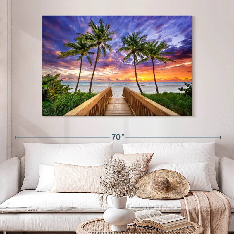Gillard Vivid Tropical Gillard Sunrise, H 34 po x l 51 po