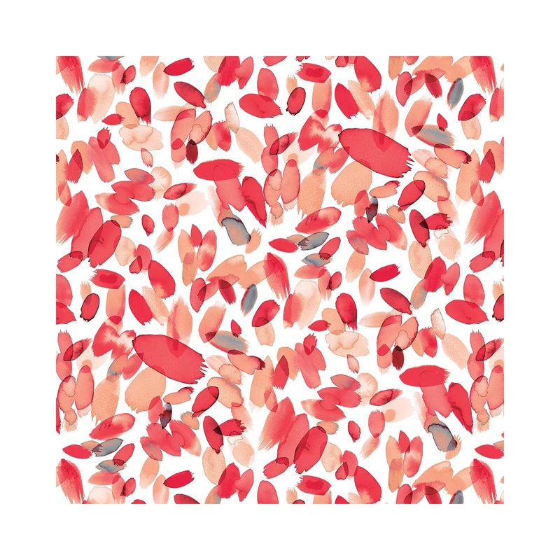 Abstract Petals Pink by Ninola Design - Wrapped Canvas Gallery-Wrapped Canvas Giclée, 30.48 cm H x 30.48 cm W