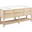 72" Robertson Double Bathroom Vanity Set with Rectangular Undermount Sinks-75247728-75247729-75247734