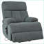 Fauteuils inclinables pour personnes âgées | Très grand fauteuil inclinable électrique en tissu avec télécommande et poche latérale | Gris foncé-1231284419