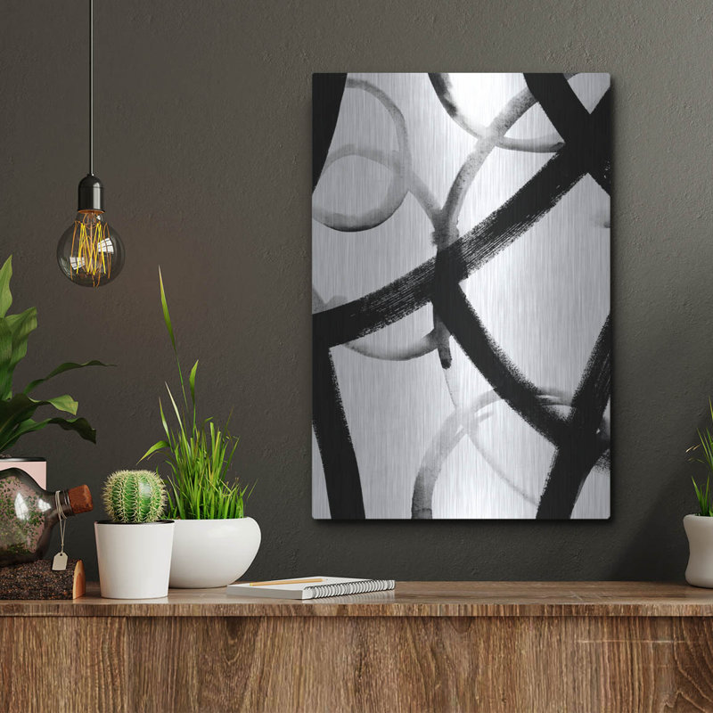 «Mon monochrome Ripple I» par Grace Popp, H 16 po x l 12 po