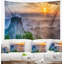 Tapisserie panorama en italie paysage bagnoregio at crépuscule-28506814