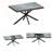 Retro Rectangular Extendable Dining Table With Storage Box, Sturdy Iron Base And Durable Triamine Top For Flexible Everyday Use.-2027384282