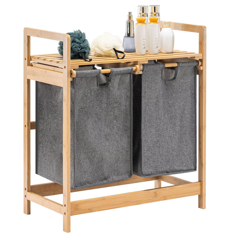 Laundry Sorter with Handles, Grey