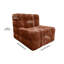 Orange Velvet Double Sofa, with High-Density Foam, Frame-Free Waffle Pattern Design Fast Dispatch From UK Warehouse – Dispatched Within 2 Days-1939823626