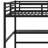 Space-Saving Loft Bed with Power Outlet, LED Lights, and Noise-Reduced Construction-1218804308