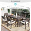 Ensemble repas d'extérieur en acacia Woo 6 personnes Mistveil-154218740